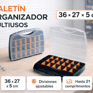organizador de herramientas práctico y resistente.