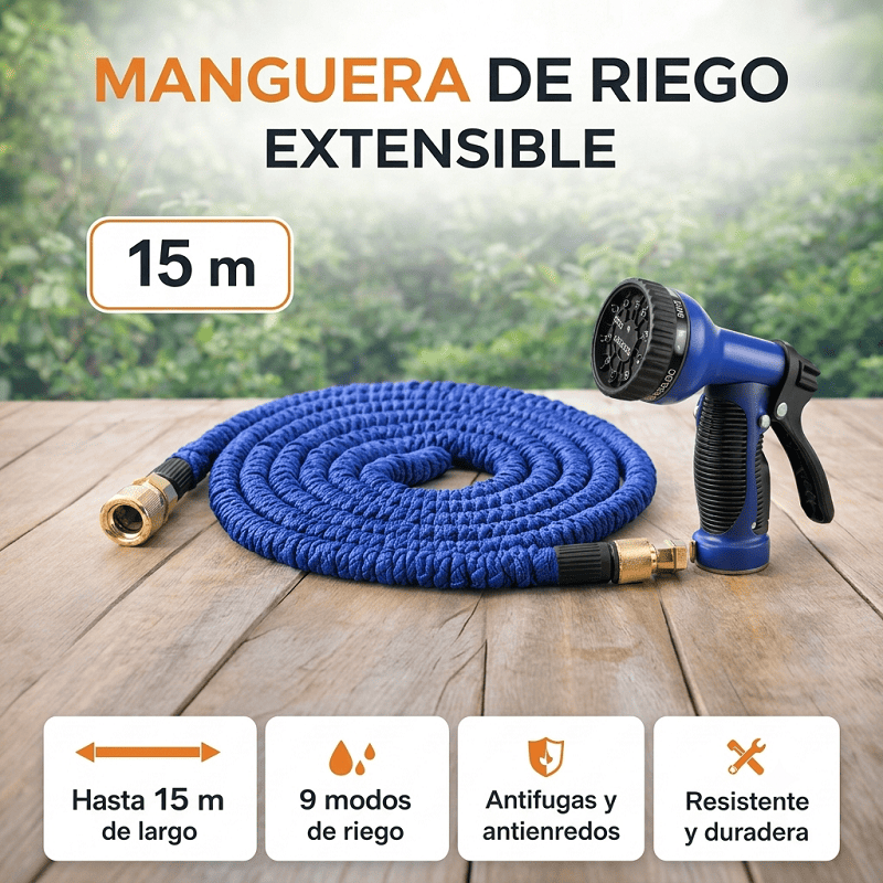 Manguera de Riego Extensible 15m Banner Telcoges Ferretería Online