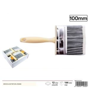 Brocha de pintura plana 100mm -Telcoges Ferretería Online