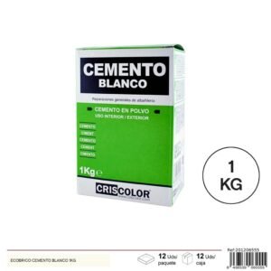 Cemento Blanco en polvo ecobrico 1 kg - Telcoges Ferretería Online