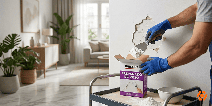 Yeso en polvo Beissier 1 kg Ambiente Telcoges Ferretería Online