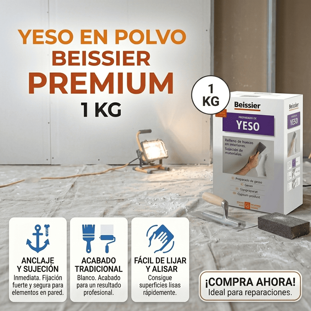 Yeso en polvo Beissier 1 kg - Imagen 2