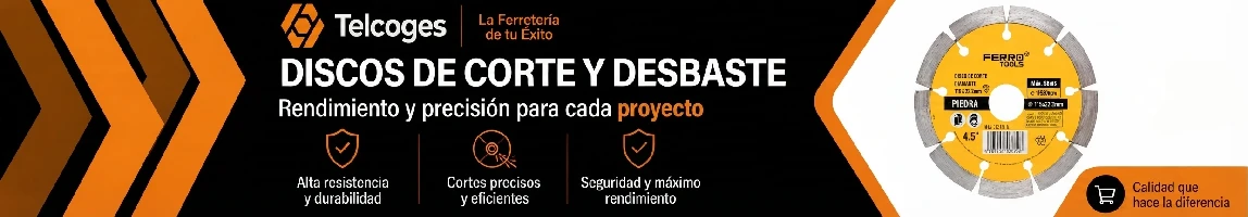 Discos de corte y desbaste - Telcoges Ferretería Online